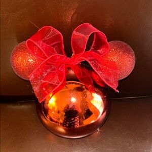 Red Holiday Ornament with Bow